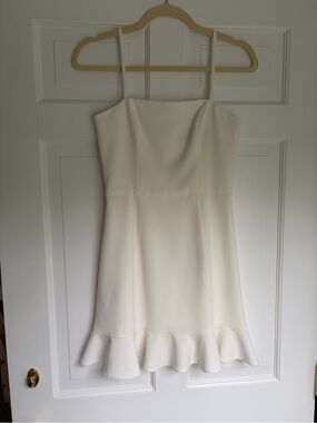 French Connection Spaghetti Strap Ruffle Hem Dress